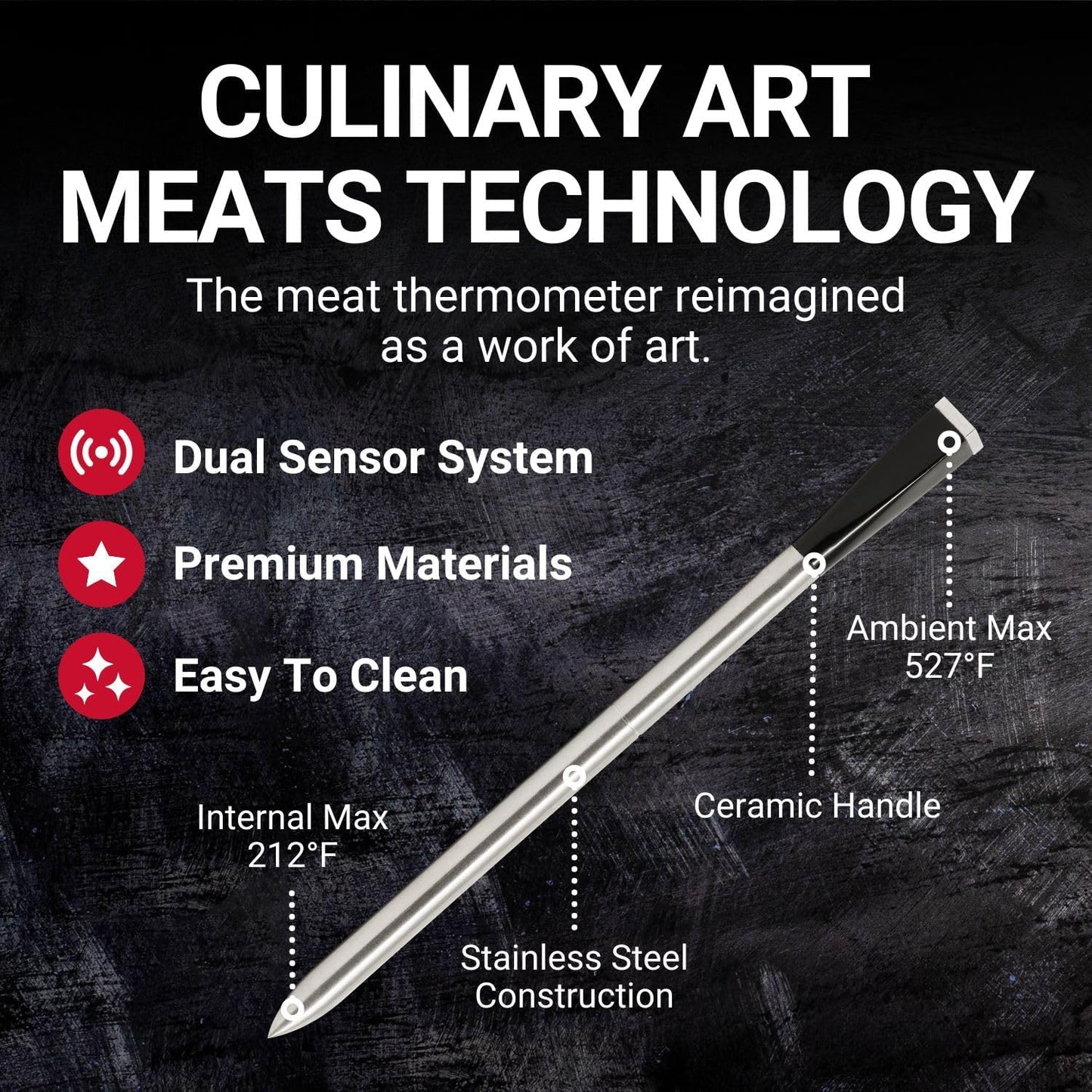 MEATER Plus Long Range Wireless Smart Meat Thermometer